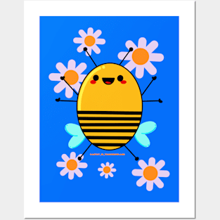 Happy Bee Posters and Art